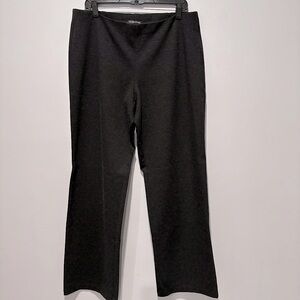 Eileen Fisher black heathered wide pants